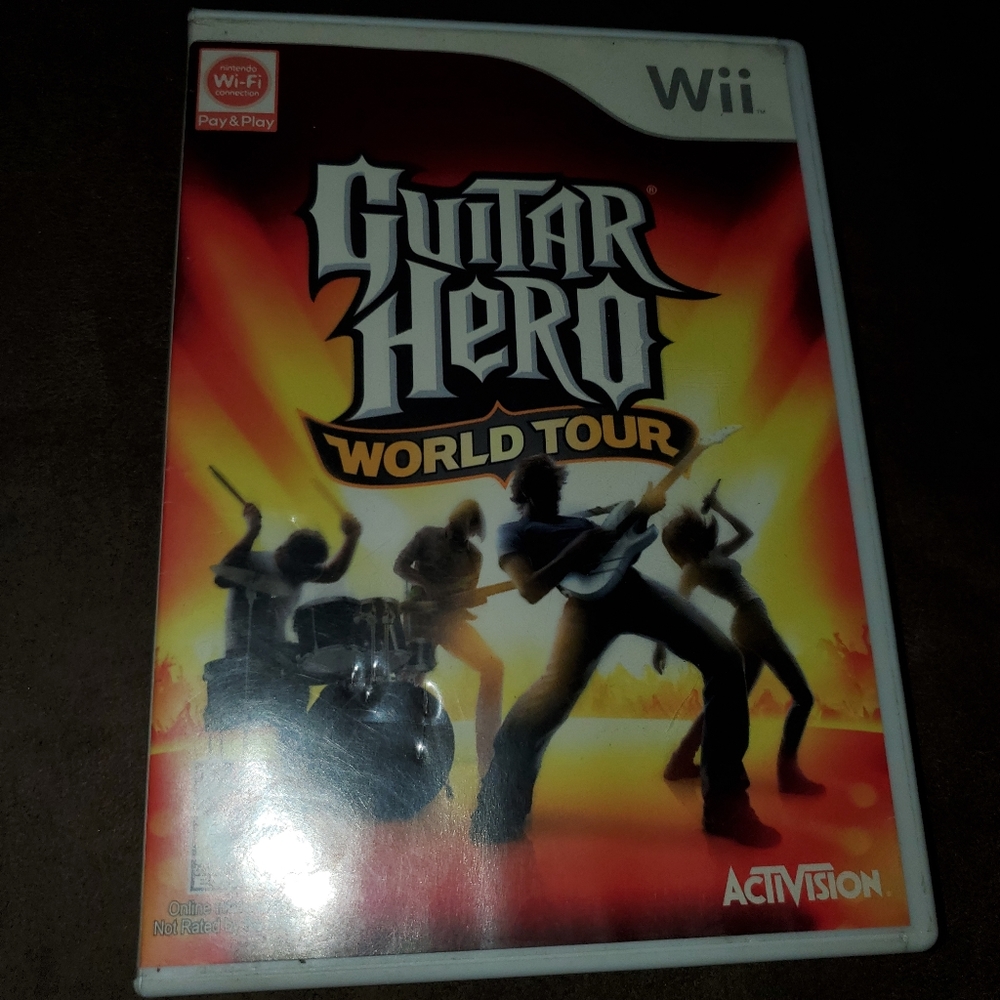 CASE ONLY NINTENDO WII GUITAR HERO WORLD TOUR CASE ONLY W COVER ART